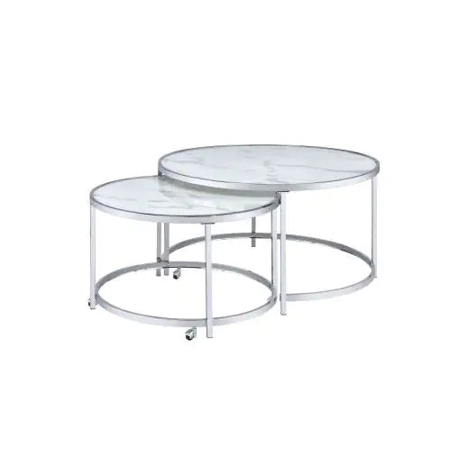 Rayne - Nesting Cocktail Tables - White