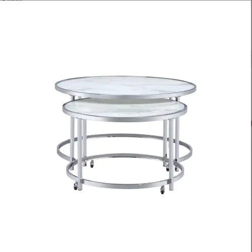 Rayne - Nesting Cocktail Tables - White